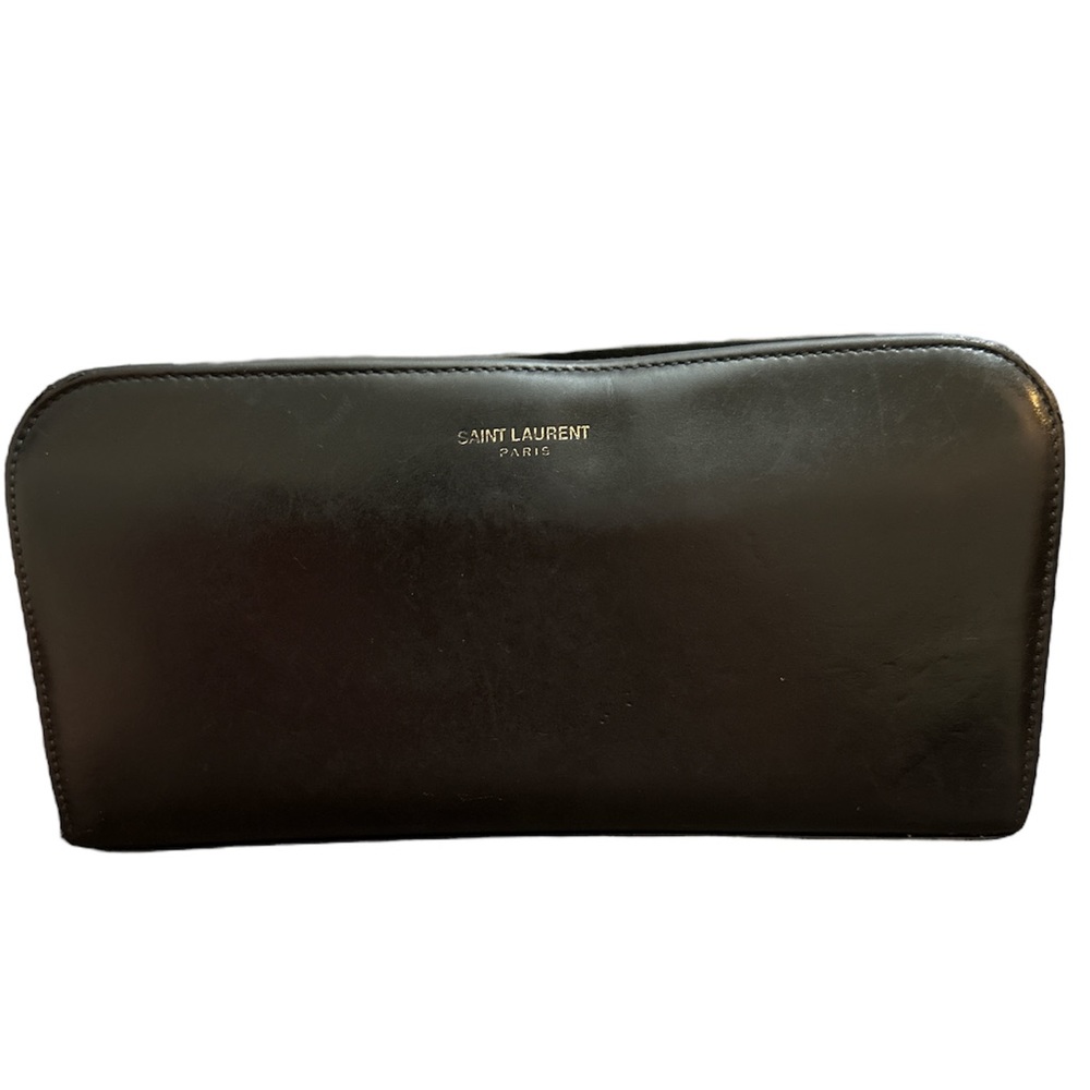 Saint Laurent black long wallet